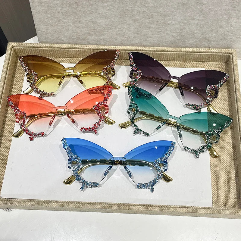 π¦ FlutterVibe - Glitter Wing Butterfly Sunnies