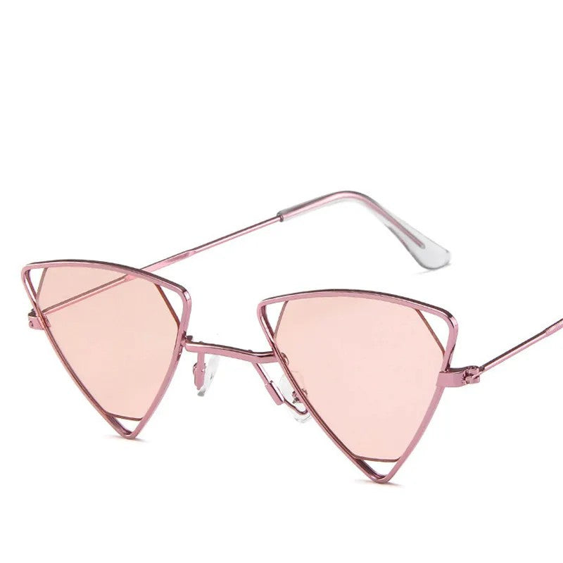 🔺 PrismStrike  – Hollow Frame Triangle Punk Shades