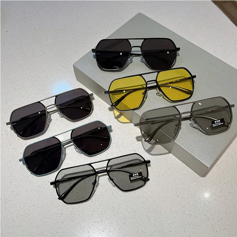 🌑 NightWing Aviators – Polarized Pilot Shades